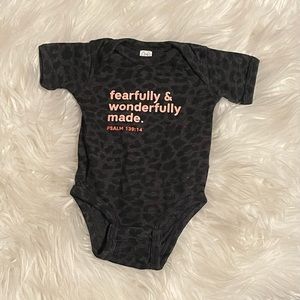 Newborn Cheetah Graphic Onesie